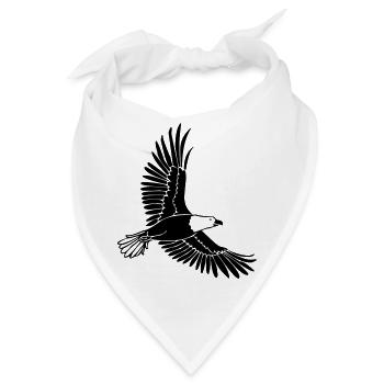 Adler - Bandana - Weiß - Vorne