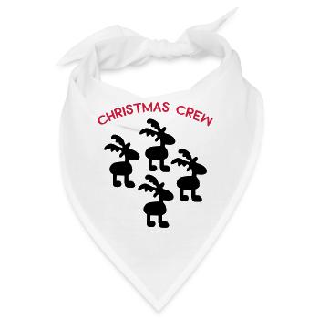 Christmas Crew - Bandana - Weiß - Vorne