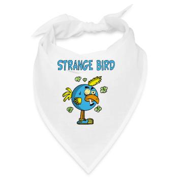 Seltsamer blauer Vogel - Bandana - Weiß - Vorne