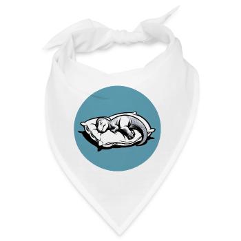 Sleepysaurus Offizielles Schlafoutfit Schlafshirt - Bandana - Weiß - Vorne
