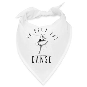 Ich kann nicht, ich habe getanzt. - Bandana - Weiß - Vorne