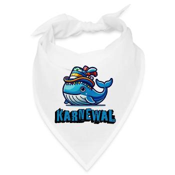 Unterwegs im Karneval als Karnewal - Bandana - Weiß - Vorne