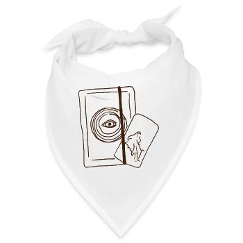 Journal & Tarotkarte - Bandana - Weiß - Vorne