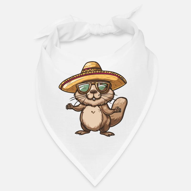 Biber Comic Lustig Sombrero Bandana
