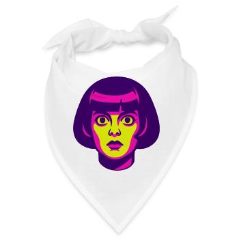 Hypno Beauty 60s - Bandana - Weiß - Vorne