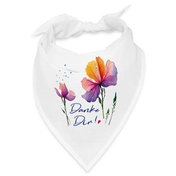  Danke Dir - Bandana - Weiß - Vorne