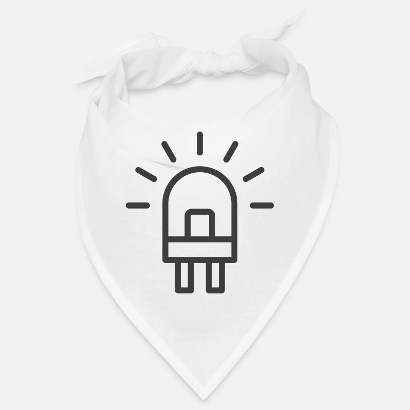 LED Light Bulb Line Icon Bandana