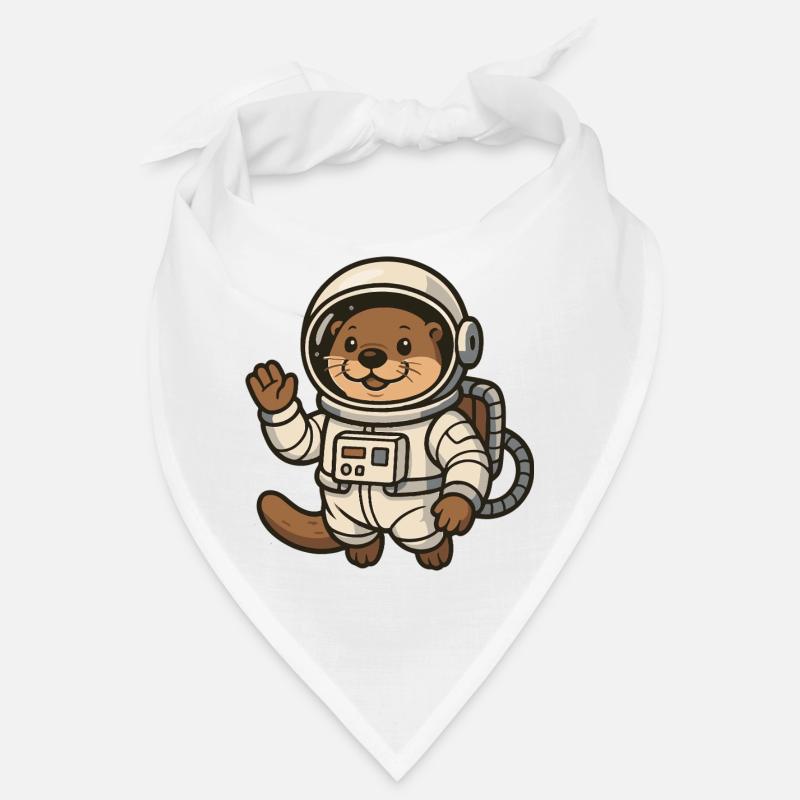 Loutre de l'espace avec combinaison spatiale Bandana