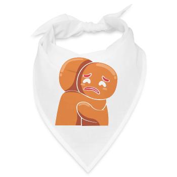 Weihnachten Lebkuchen Lebkuchenmann Gingerbread - Bandana - Weiß - Vorne