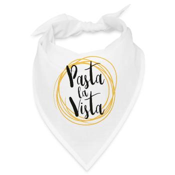 Pasta la Vista – Lustiges Food Design - Bandana - Weiß - Vorne