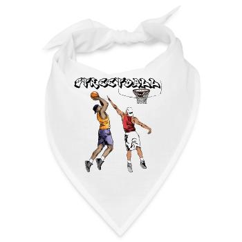 Basketball Kampfgeist Illustration - Bandana - Weiß - Vorne