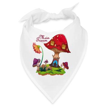 Märchenwald  Traumhaus - Bandana - Weiß - Vorne