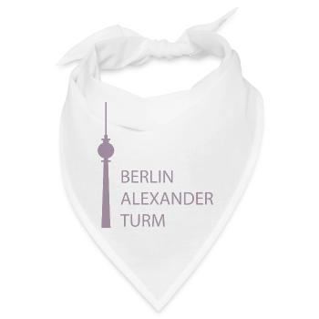 Lustiger Berlin Fernsehturm Parodie Minimal  - Bandana - Weiß - Vorne