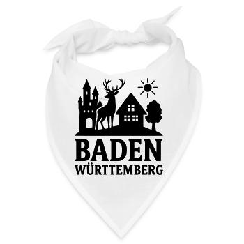 Baden Württemberg Bundesland Wahrzeichen - Bandana - Weiß - Vorne