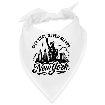 New york NY Yankees shirt - Bandana - Weiß - Vorne