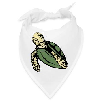 Schildkröten Schildkröten - Bandana - Weiß - Vorne