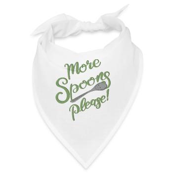More Spoons please! - Bandana - Weiß - Vorne