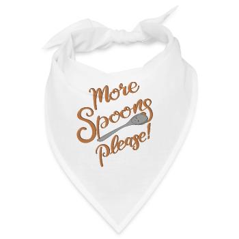 More Spoons please! - Bandana - Weiß - Vorne