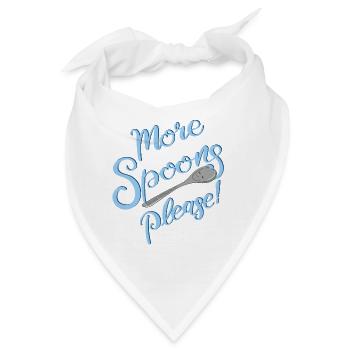 More Spoons please! - Bandana - Weiß - Vorne