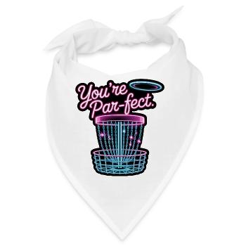 Du bist Perfekter – lustiges Disc-Golf-Meme - Bandana - Weiß - Vorne