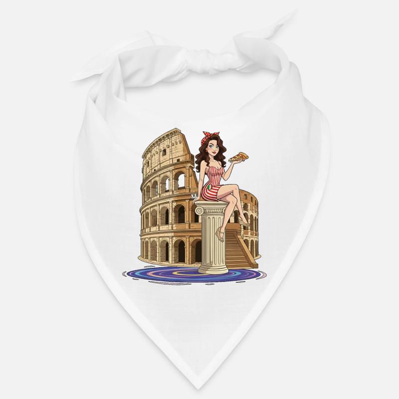 Pin-up au Colisée avec pizza Bandana