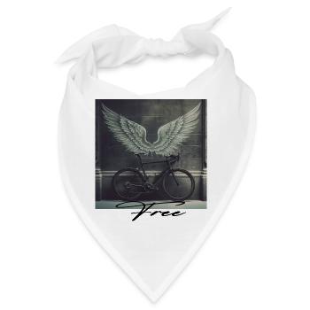 Fahrrad - Bandana - Weiß - Vorne