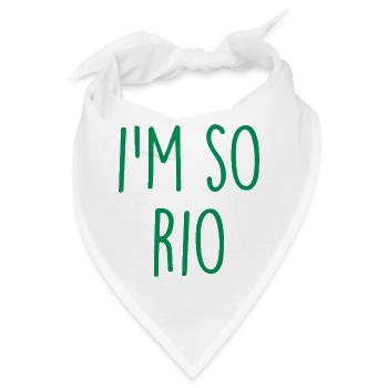 Rio de Janeiro Brazil Brasilien - Bandana - Weiß - Vorne