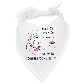 du bist mein Sonnenschein  - Bandana - Weiß - Vorne