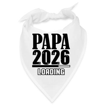 Papa 2026 Loading - Bandana - Weiß - Vorne