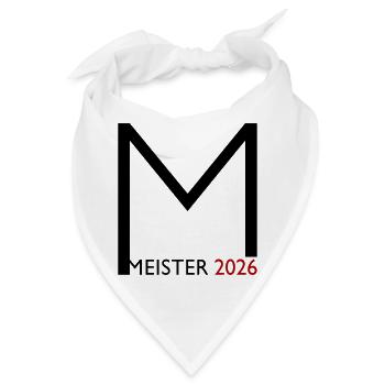 Herzlichen Glückwunsch zur Meisterschaft 2026 - Bandana - Weiß - Vorne