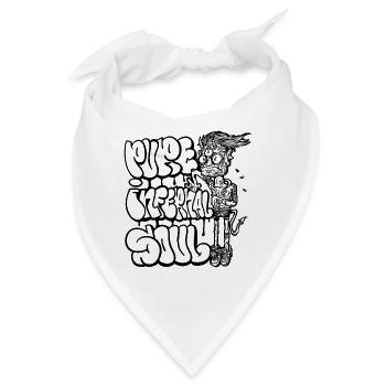 Reine höllische Seele - Bandana - Weiß - Vorne