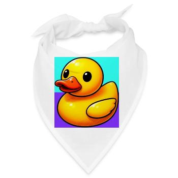 Ente Ente Ente Ente Ente - Bandana - Weiß - Vorne
