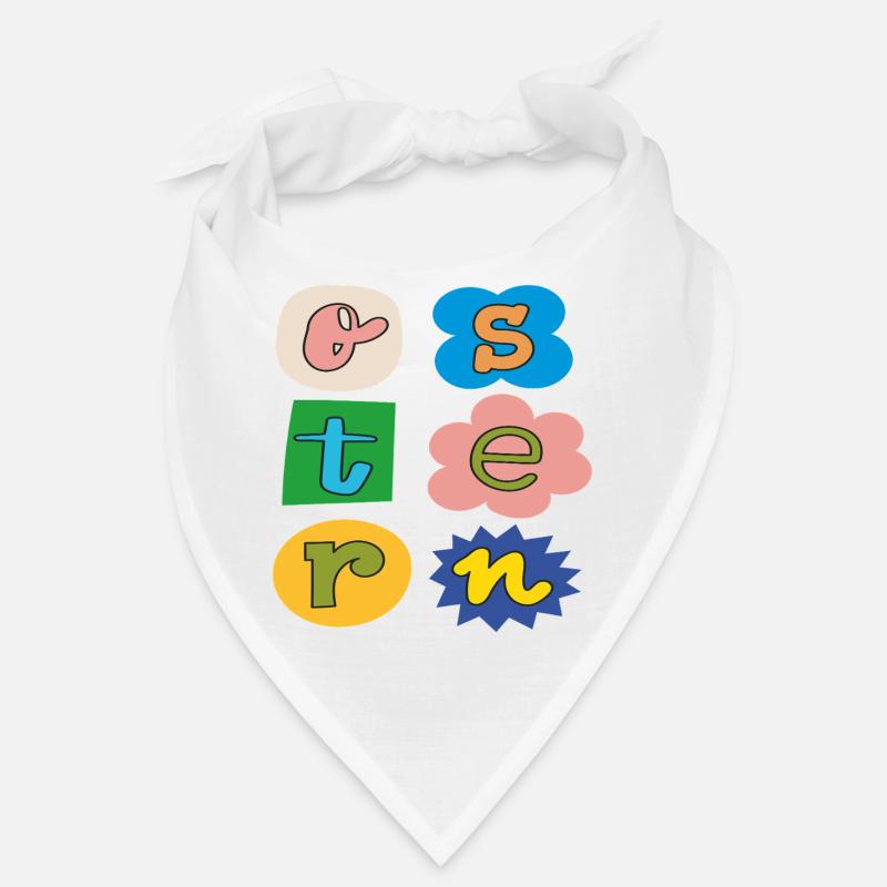 bunte Oster Buchstaben Bandana