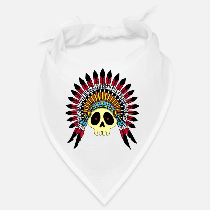 Crâne de chef indien (couleur) Bandana