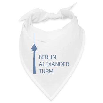 Lustiger Berlin Fernsehturm Parodie Minimal  - Bandana - Weiß - Vorne