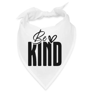 Be Kind Bold Script Overlay - Bandana - Weiß - Vorne