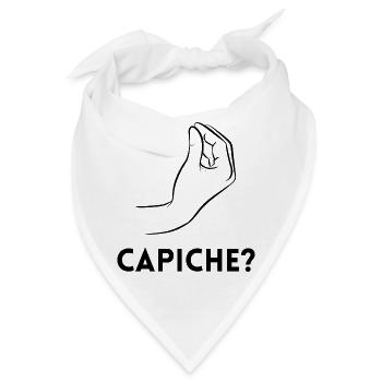 Capiche – Verstehst du? - Bandana - Weiß - Vorne