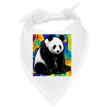 Panda - Bandana - Weiß - Vorne