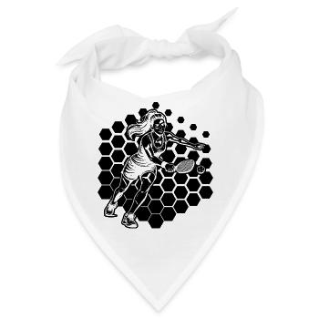 Pickleballers Geschenk für Pickleball Trainer Fans - Bandana - Weiß - Vorne