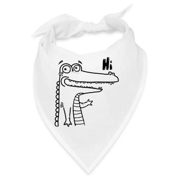 Happy Hi-Croco - Bandana - Weiß - Vorne