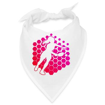 Pickleballspielerin Geschenkidee für den Muttertag - Bandana - Weiß - Vorne