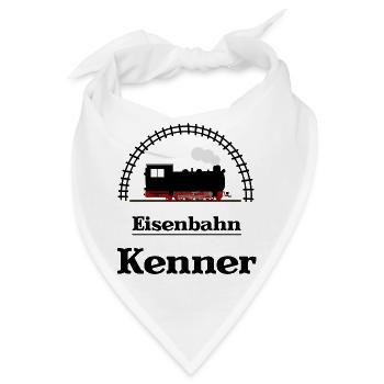 Eisenbahn Kenner - Bandana - Weiß - Vorne