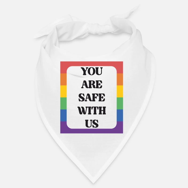 LBGTQIA+ Safe Space Pride Month Sticker Bandana