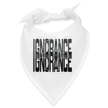 Courage gegen Angst Kreuz-Design - Bandana - Weiß - Vorne