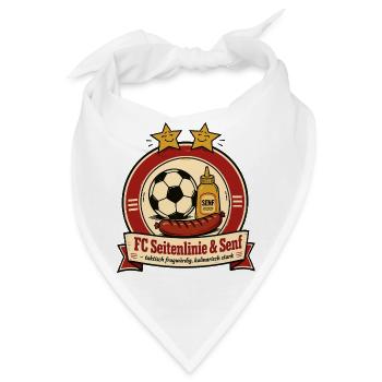 FC Seitenlinie & Senf - Bandana - Weiß - Vorne