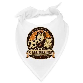 FC Hundetrainer Ausrede - Bandana - Weiß - Vorne