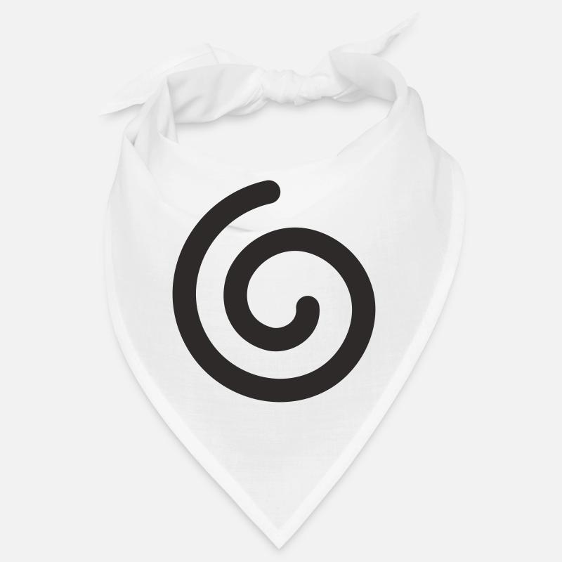 Spirale – Minimalistisches Symbol Design Bandana