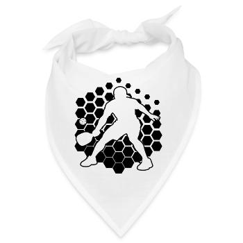 Pickleball pro Fans und Pickleball passen zusammen - Bandana - Weiß - Vorne