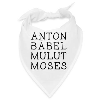 ANTON BABEL MULUT MOSES - Zauberspruch - Bandana - Weiß - Vorne