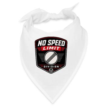 No Speed Limit Autobahn - Bandana - Weiß - Vorne